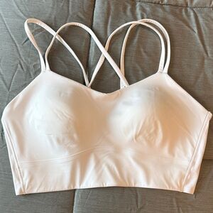 Lululemon Like a Cloud longline bra light support B/C cup WHITE